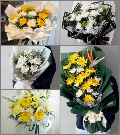 广东湛江市吴川市振文镇大桥村白事花束代送